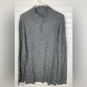 Fairlane Gray Zip Up Sweater XXL Mens
